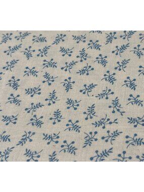 Blue Floral Cotton Fat Quarter 18x22 Quilting Fabric Sewing Craft